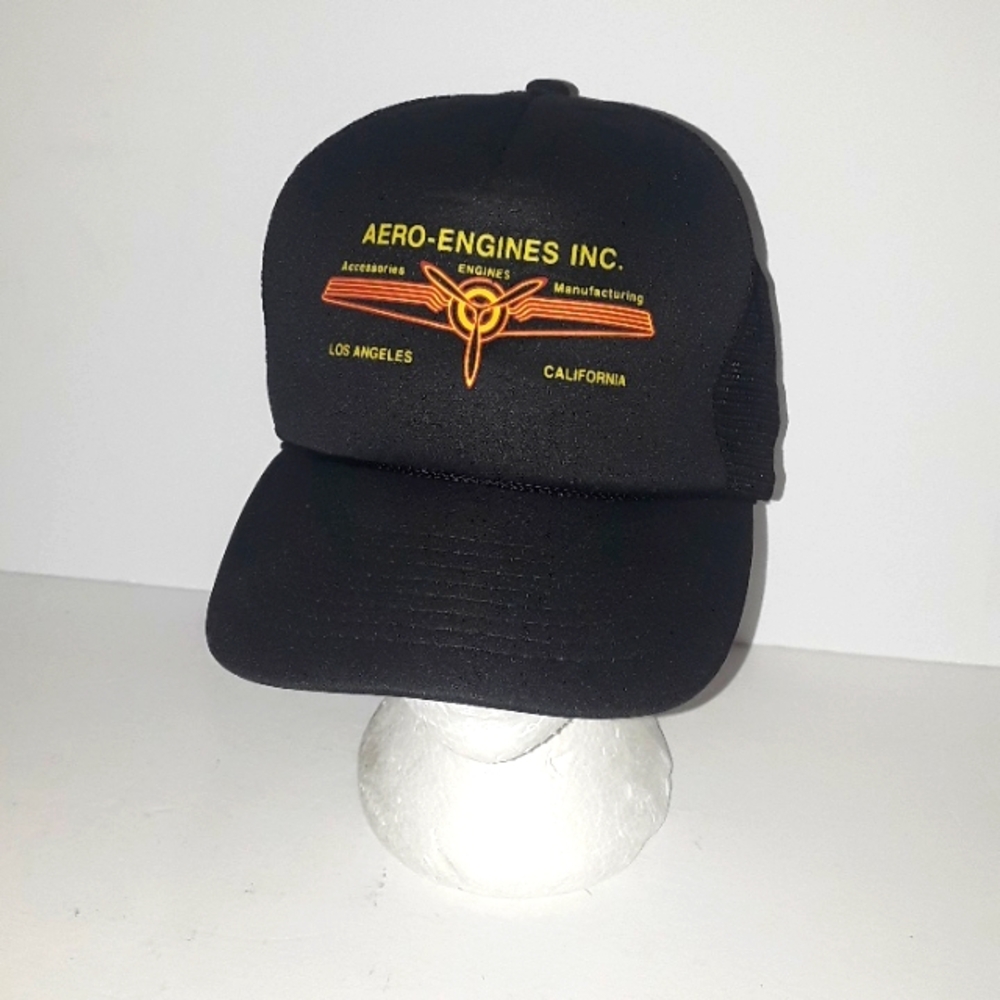 RARE VINTAGE AERO ENGINES MANUFACTURING SNAPBACK MESH HAT